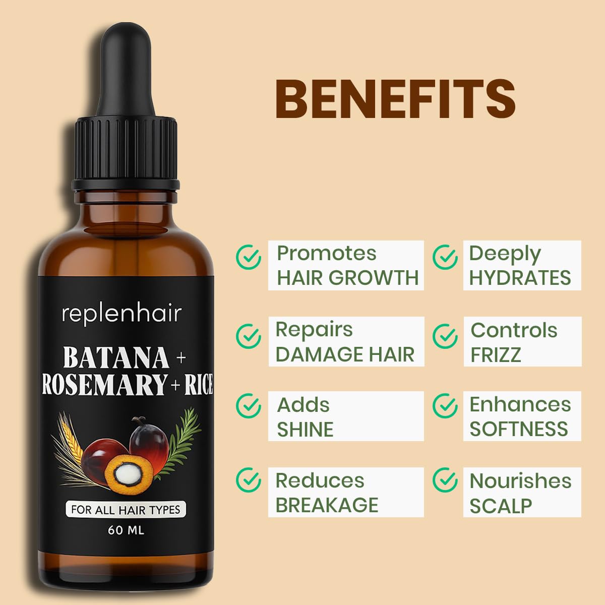 Rosemary Rice & Batana Oil for Hair Growth