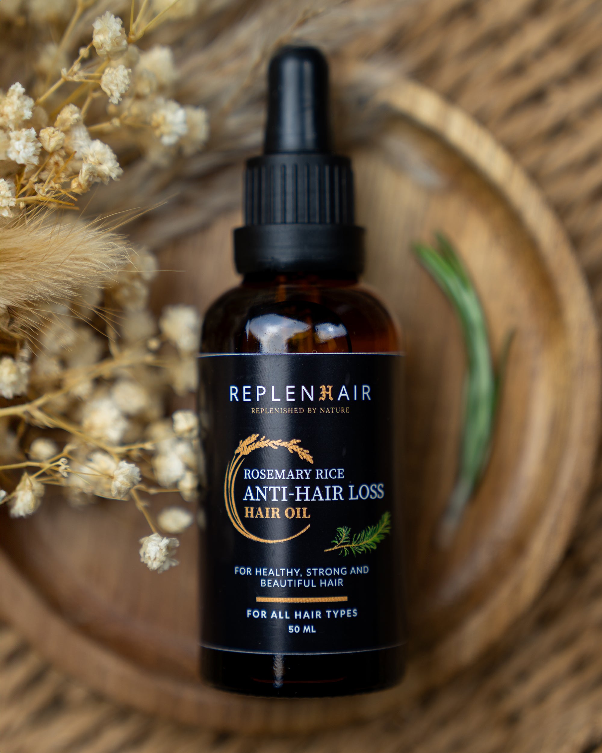 Rosemary Anti-Hair Loss Oil for Hair | Rosemary Oil - Replenhair