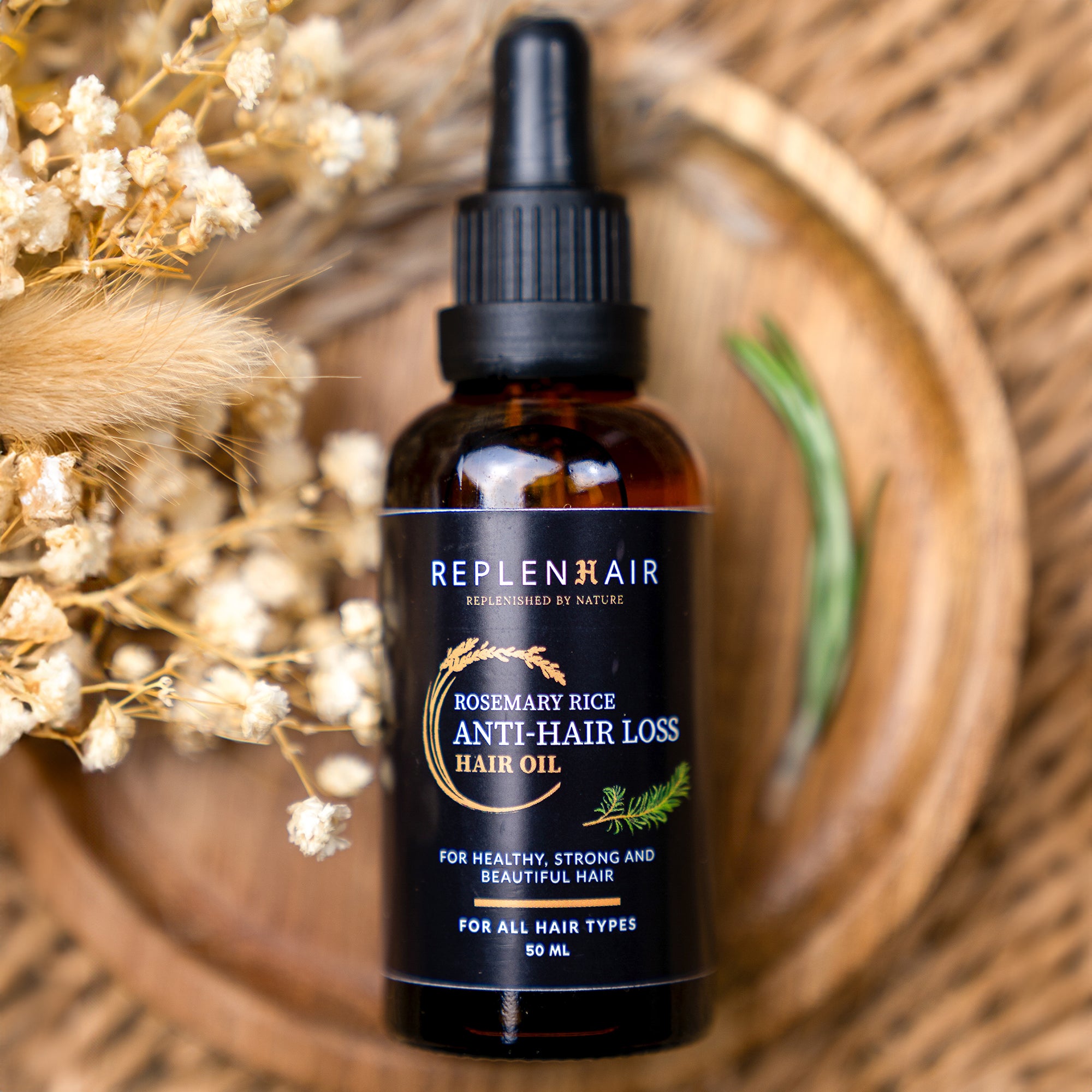 Rosemary Anti-Hair Loss Oil for Hair | Rosemary Oil - Replenhair