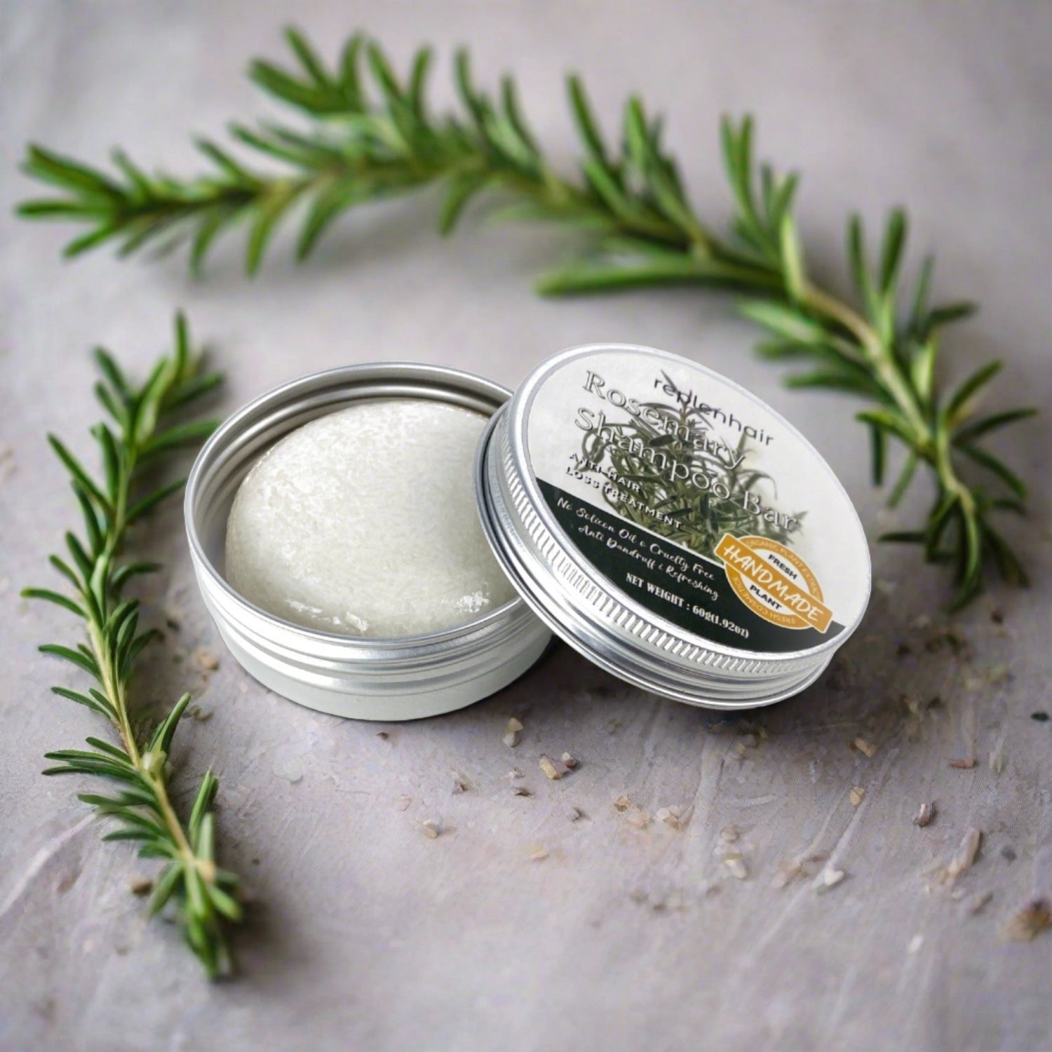 Rosemary Shampoo Bar For Hair Growth 60g - Replenhair