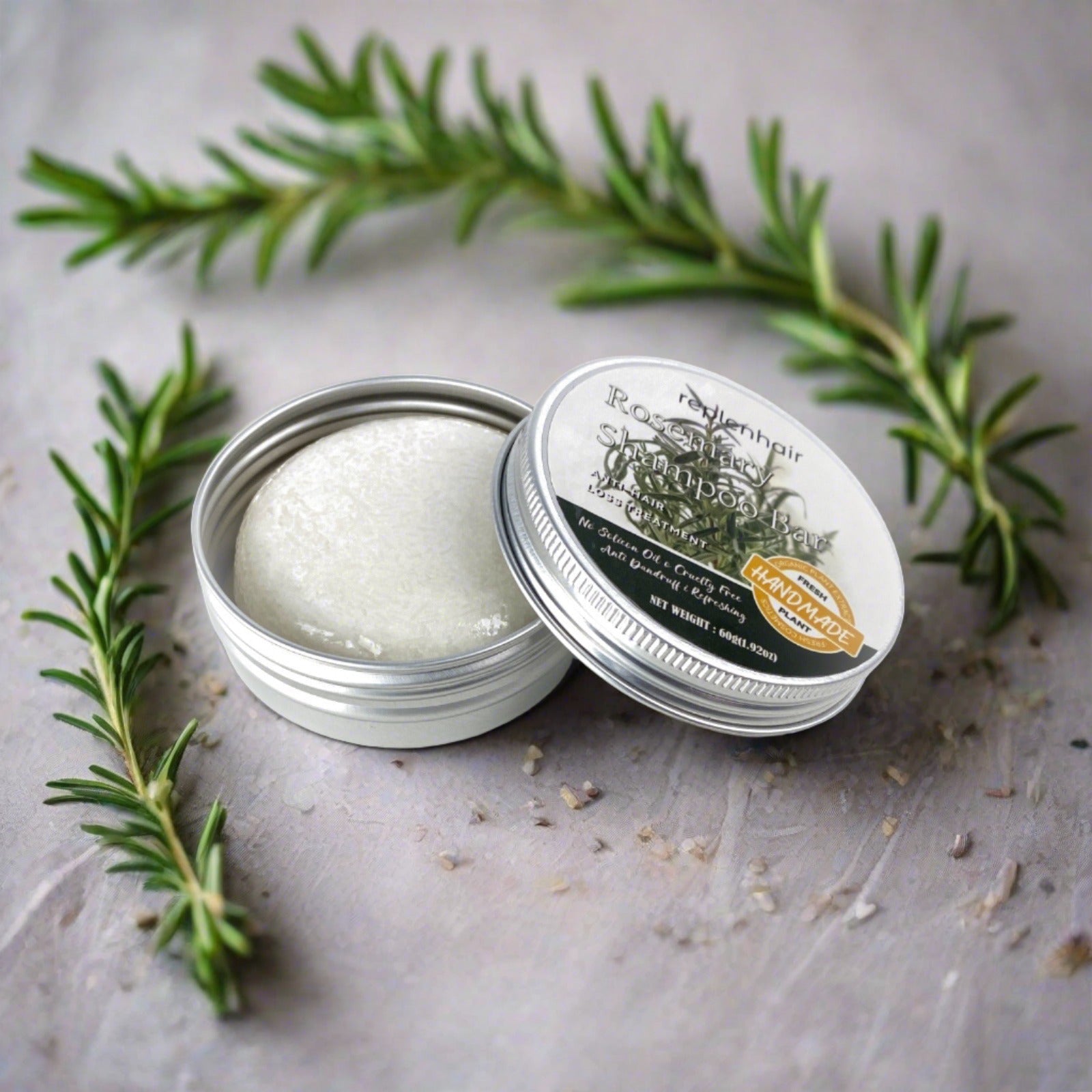 Rosemary Shampoo Bar For Hair Growth 60g - Replenhair