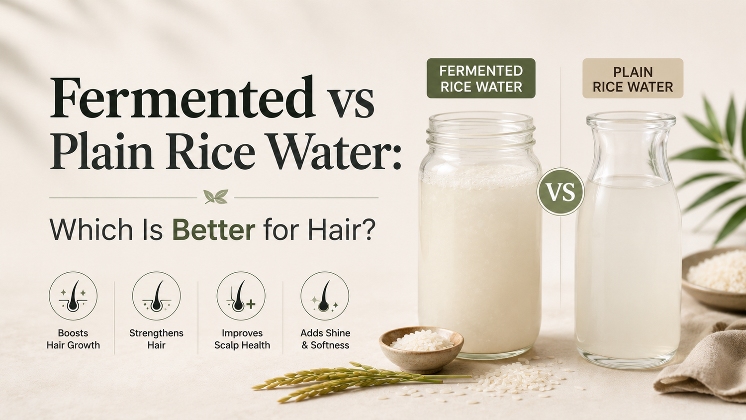 Fermented vs Plain Rice Water: Which Is Better for Hair?