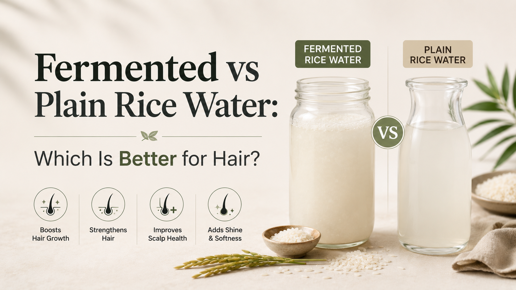 Fermented vs Plain Rice Water: Which Is Better for Hair?