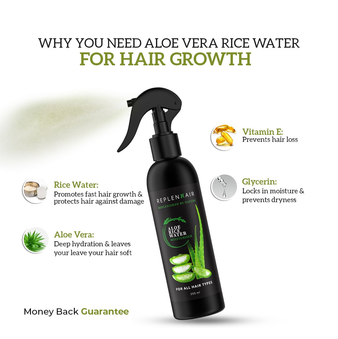 Aloe Rice Water &amp; Aloe Rice Oil - Replenhair