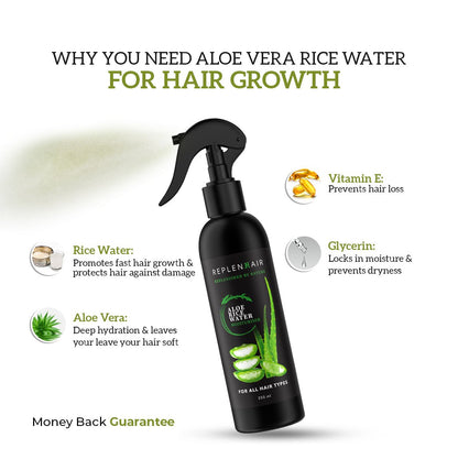 Aloe Rice Water &amp; Aloe Rice Oil - Replenhair