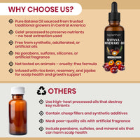 Elisir per capelli all'olio di riso Batana - Formula definitiva per la crescita e la riparazione