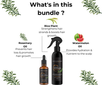 Rosemary Rice Water Anti-Hair Loss Bundle | Reduces Hair Loss - Replenhair