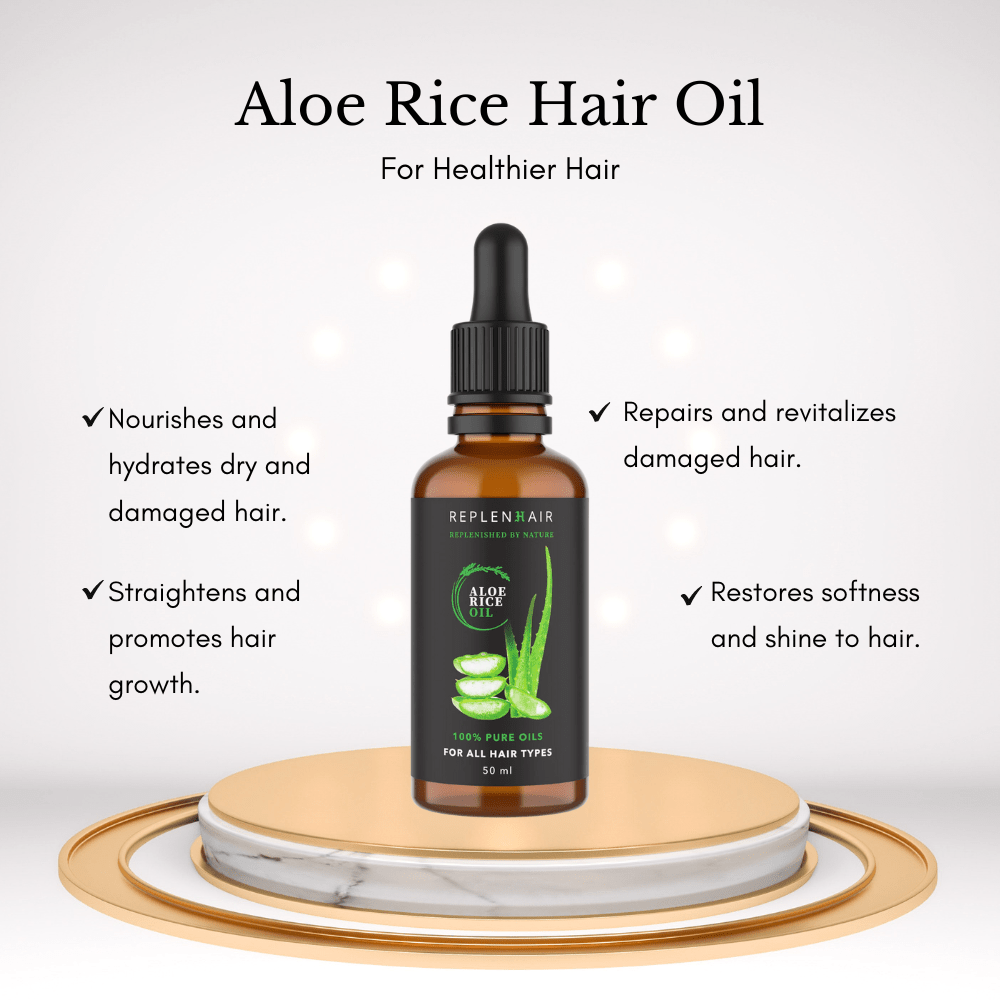 Aloe Rice Hair Oil - Replenhair