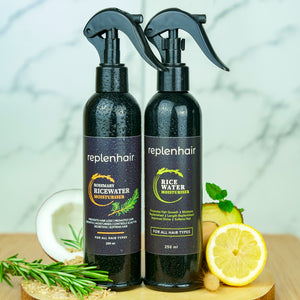 Rosemary Rice & Ricewater Hair Moisturiser Bundle - Replenhair