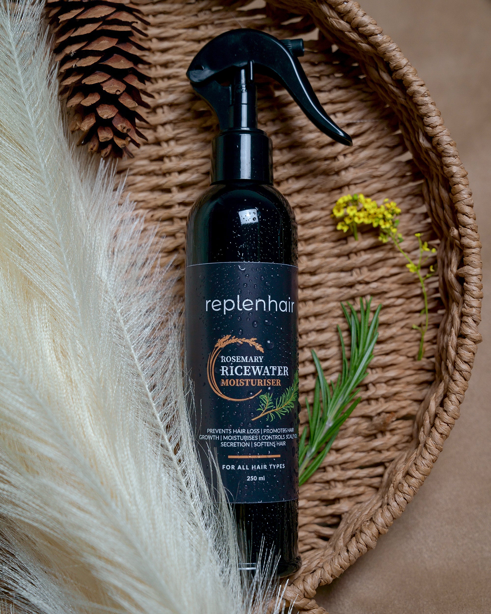 Rosemary Rice Water Moisturising Spray - Replenhair