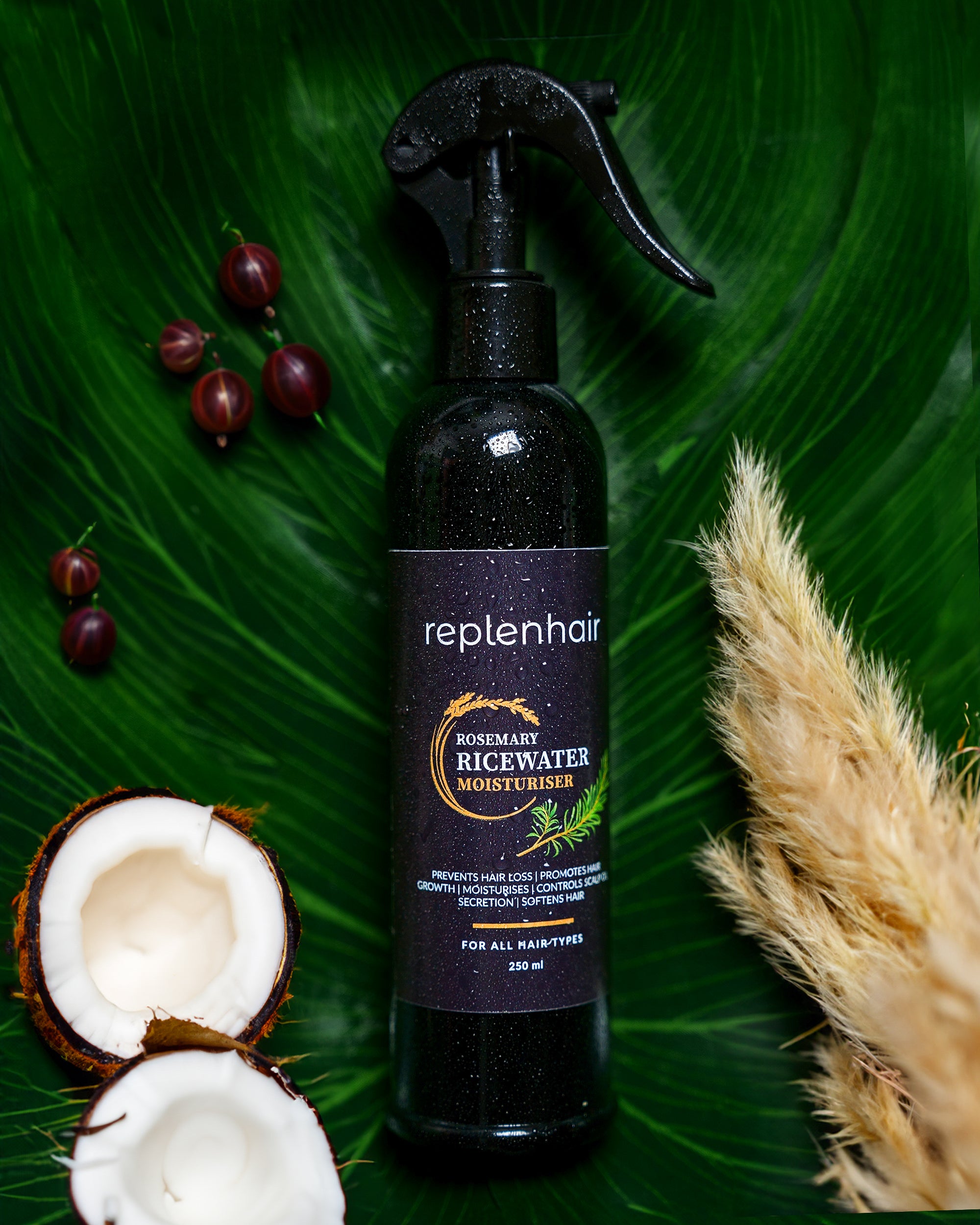 Rosemary Rice Water Moisturising Spray - Replenhair