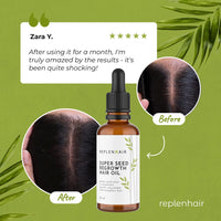 Super Seed Regrowth Hair Oil - Replenhair