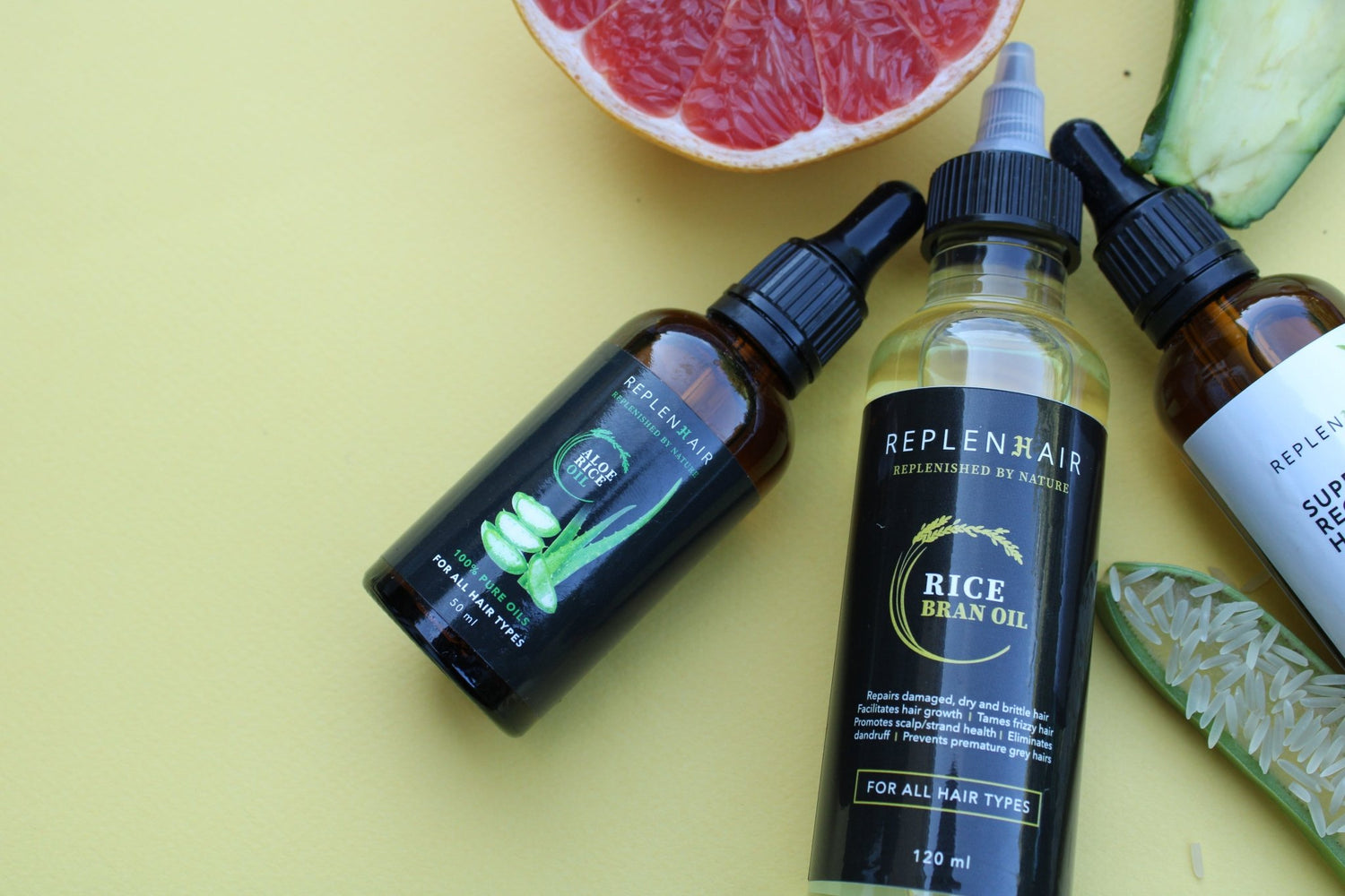 Aloe Rice Hair Oil - Replenhair