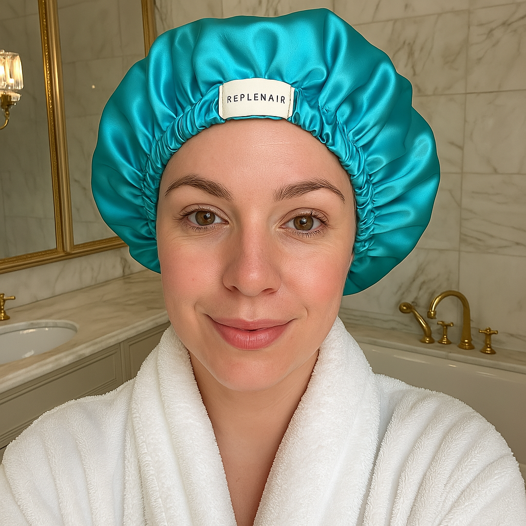 Mint Double Sided Reversible Silk satin Hair Bonnet
