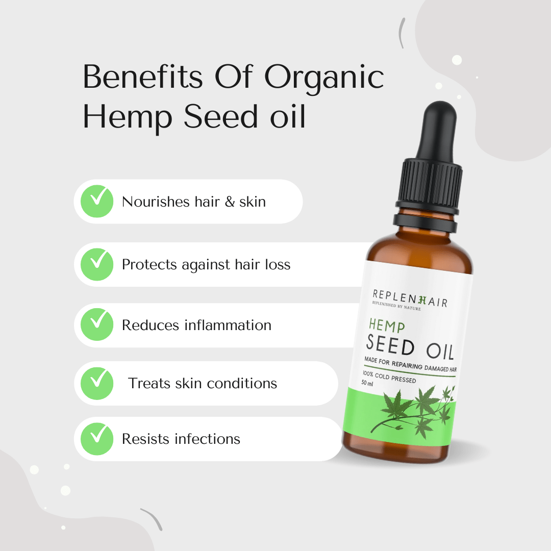 Organic Hemp Seed oil CBD - Replenhair