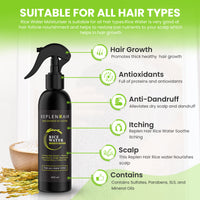 Rosemary Rice & Ricewater Hair Moisturiser Bundle - Replenhair