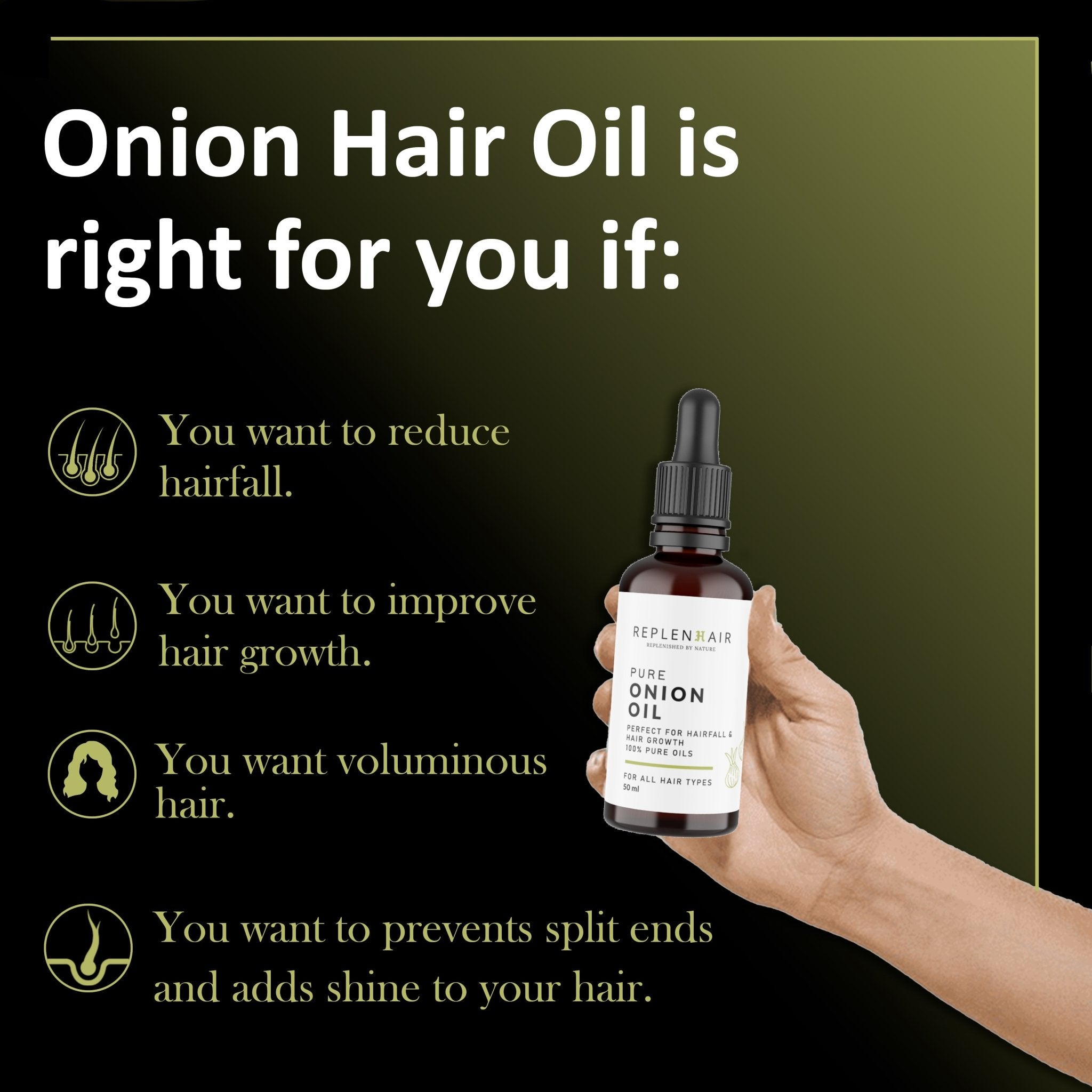 Onion Hair Oil and Super Seed Hair Oil Combo - Replenhair