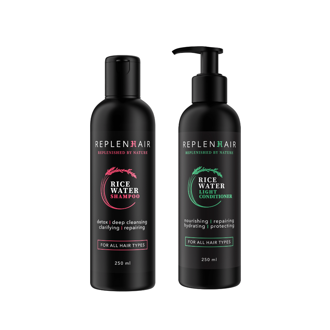 Replenhair Rice Water Wash &amp; Condition Hair Bundle - Replenhair