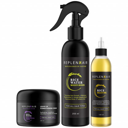 Rice Water Styling Bundle for Complete Hair Care