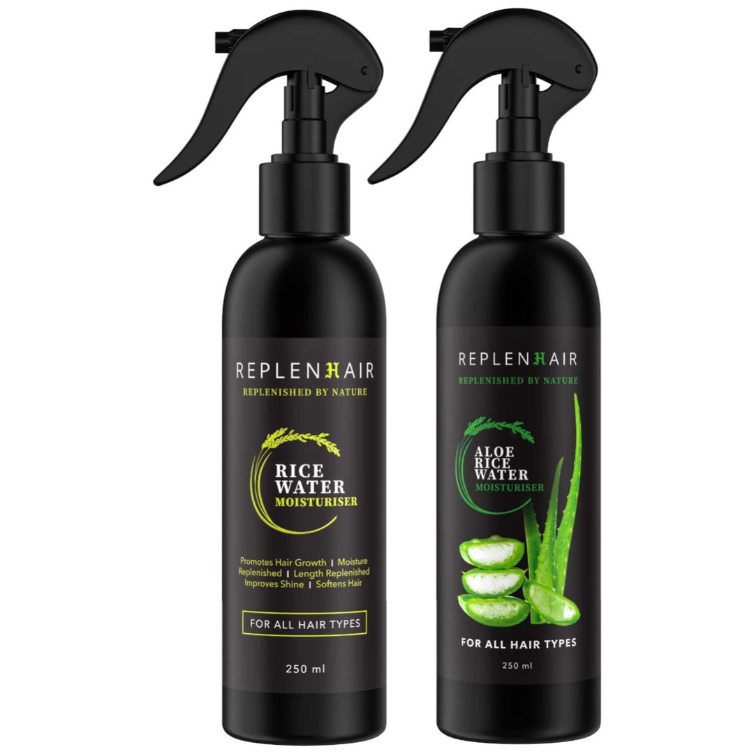 Aloe Rice Water Moisturising Hair Care Bundle