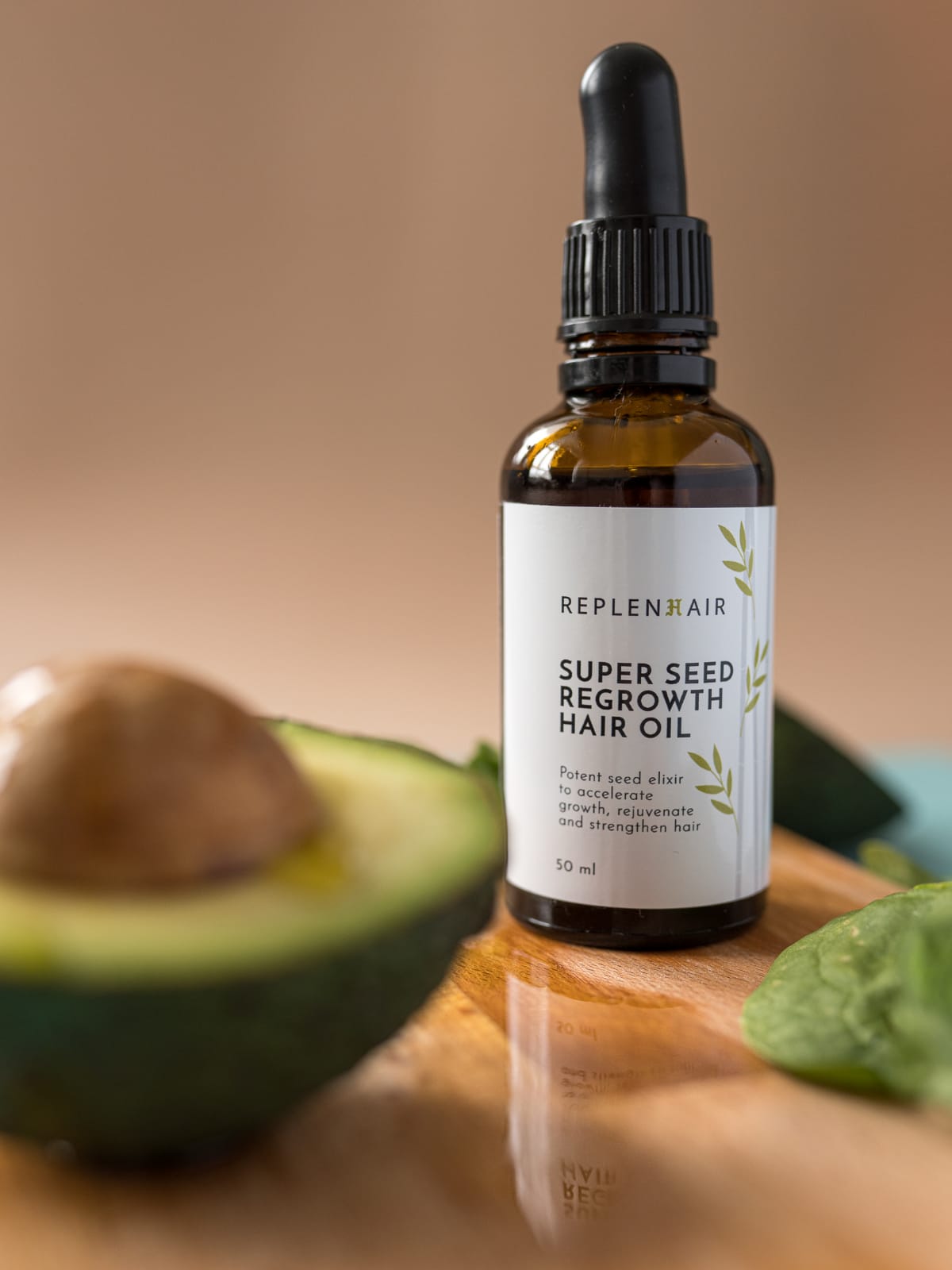 Product Shoot For Replenhair Super Seed Regrowth Hair Oil
