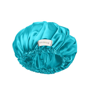 Mint Double Sided Reversible Silk satin Hair Bonnet - Replenhair