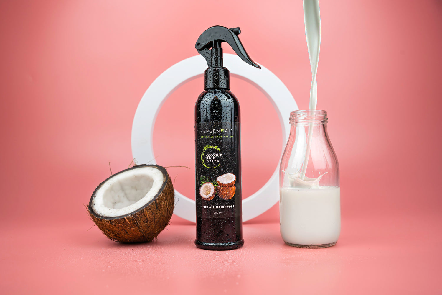 Rice water coconut hair spray